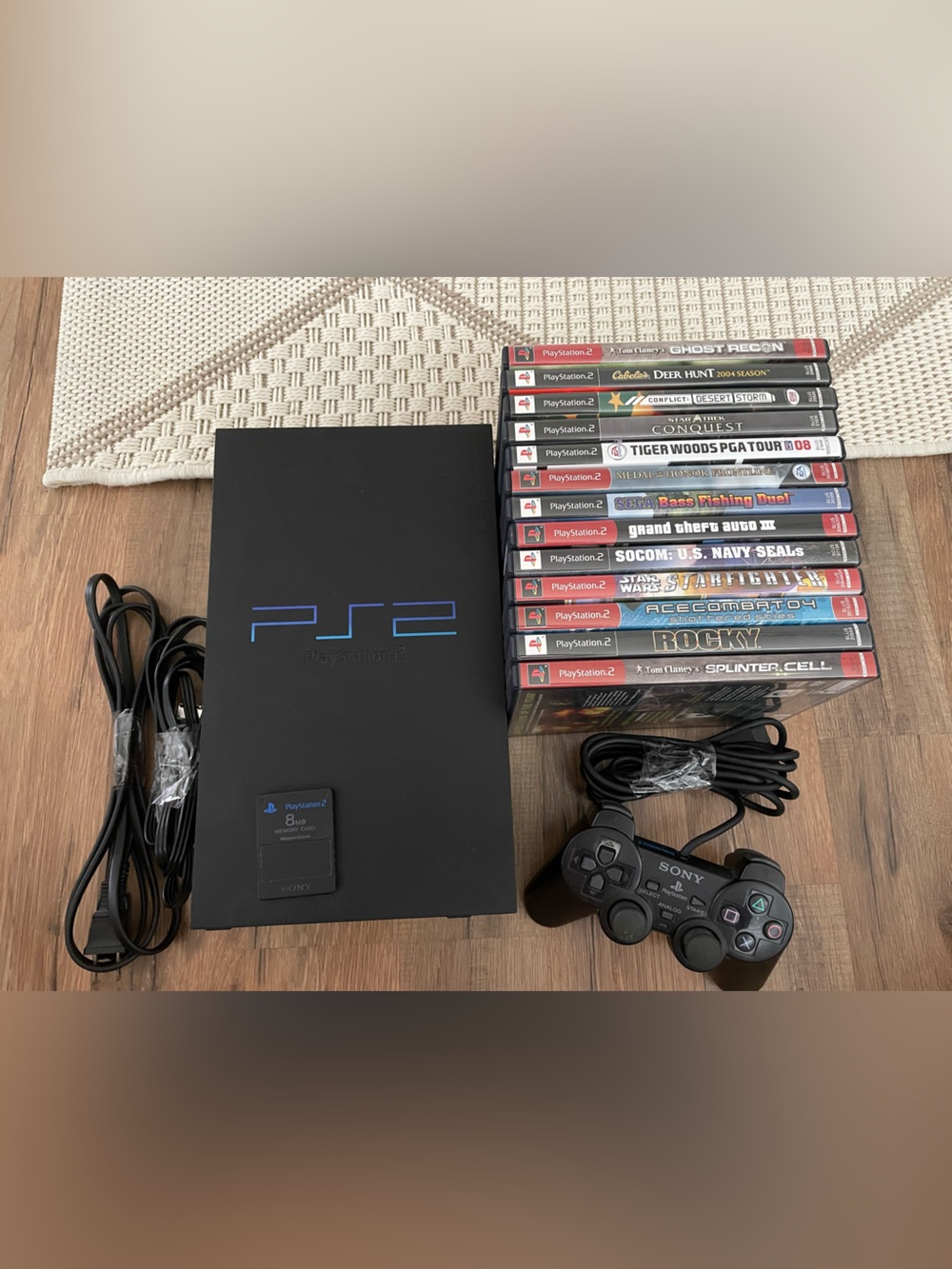 Sony PlayStation 2 PS2 Console & Games Bundle